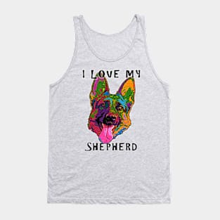 I Love My Shepherd Tank Top